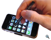 Stylus held in hand